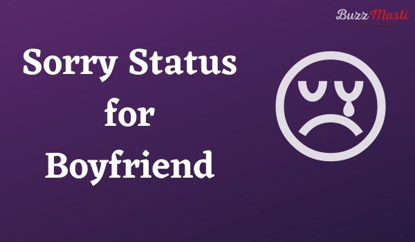 sorry status for boyfriend